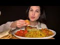 INDIAN FOOD (CHICKEN CURRY, TIKKA MASALA, BIRYANI & LOTS OF BREAD) | EATING SOUNDS | MUKBANG