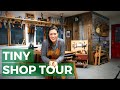 Tiny Woodworking Shop Tour! // Woodworking