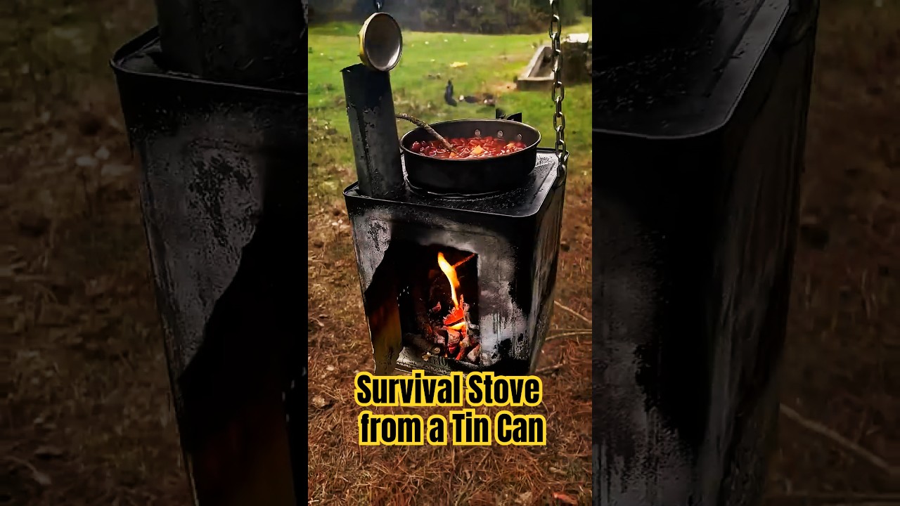 How To Make Survival Stove from a Tin Can 🔥 