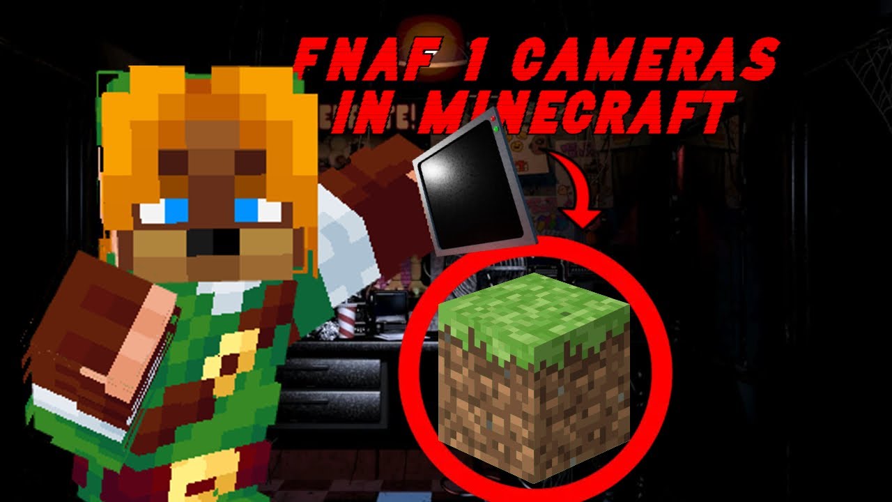 How to make FNAF 1 Cameras in Minecraft Bedrock (FNAF 1 Systems Part 2 ...