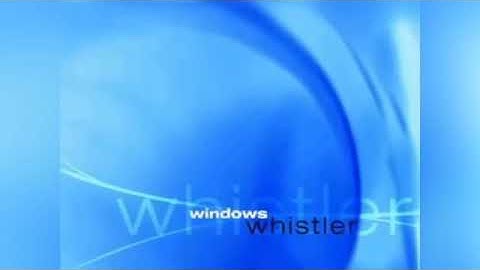 Windows Whistler Animation w/ Poor Audio Quality Slowed Down