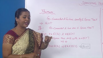Graph Theory 19 Spanning tree in graphs
