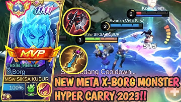 NEW META X-BORG MONSTER HYPER CARRY‼️| BEST BUILD X-BORG 2023 | BUILD X-BORG TERSAKIT 2023