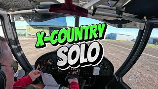 Qualifying cross country in an Ikarus C42  solo flight of 120 miles, 3 hours and 3 airports