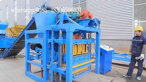 concrete interlock block machine QTJ4-28 block brick making machine