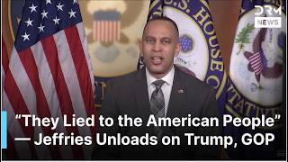 Just In Hakeem Jeffries Slams Trump Gop Over Healthcare Cuts Ice Funding Rising Costs  Ac1g