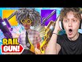 I got 100 FANS to scrim with RAIL GUN ONLY for $100 in Fortnite... (overpowered)