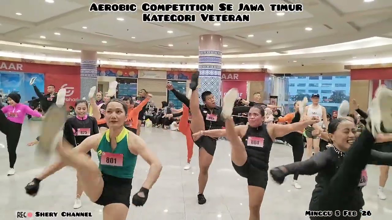 Aerobic competition se jatim kategori Veteran | Royal Plaza Mall Surabaya | Shery Channel