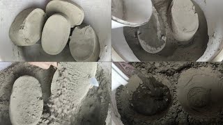 ASMR: super duper soft snappy dusty fresh pure cement crumble+dry shaving+wet/oddlysatisfying screenshot 1