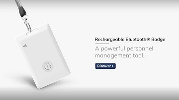 MWC01 Rechargeable Bluetooth Badge - A powerful personnel management tool