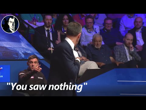 Referee Warns Ronnie O'Sullivan in the Final | 2022 World Snooker Championship Final