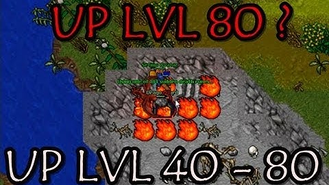 Tibia upando level 40 - 80 free account ~ hunts e caves do tibia (HD)