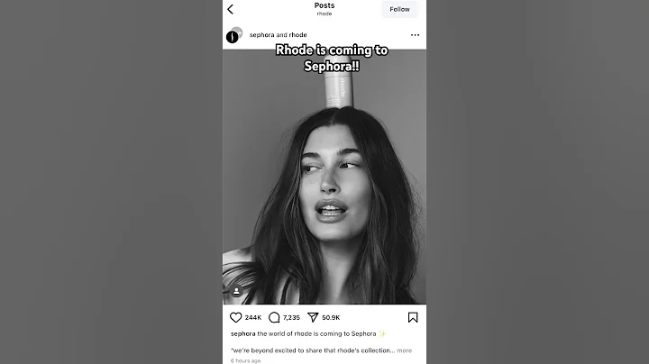 Rhode at Sephora coming this fall! #haileybieber #sephora #shorts #short #viral #video #trend #fyp