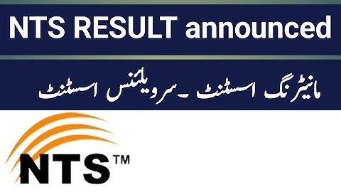 Nts result monitoring Assistant Servilience assistant 2025