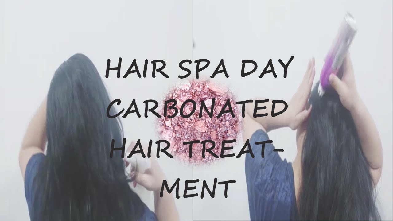 Hair SPA day carbonated hair treatment w/scalp massage ASMR YouTube