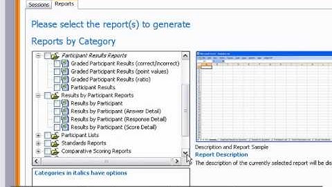 Generating a report using the TurningPoint Interactive Voting system from Eurosis