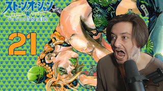 Teeaboo Reacts - JoJo's Bizarre Adventure Part 6: Stone Ocean Episode 21 - In Hot Water