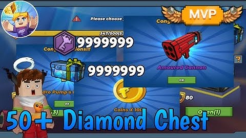 Open 50+ Diamond Chest In Build And Shoot ( Build And Shoot ) - [ Blockman GO - Adventures ] Koto BG