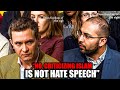 You lying weasel douglas murray silences muslim scholar on hate speech