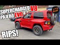 Mad Supercharged V8 Pajero Evolution Build Rips!