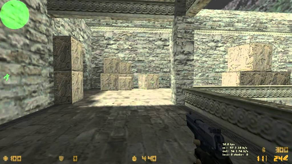 Counter Strike 1.6 on fastest Intel i3 380m 2.52 Ghz test - gameplay