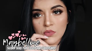 NEW MAYBELLINE SUPER STAY FULL COVERAGE CONCEALER REVIEW!