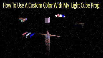 How To Use A Custom Color With My Free IClone Light Cube Prop