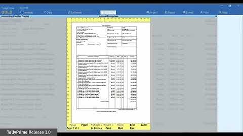 How to Optimize Page Size when Printing Invoices from Tally Prime