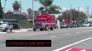 LAFD RESCUE 33 TRANSPORTING 