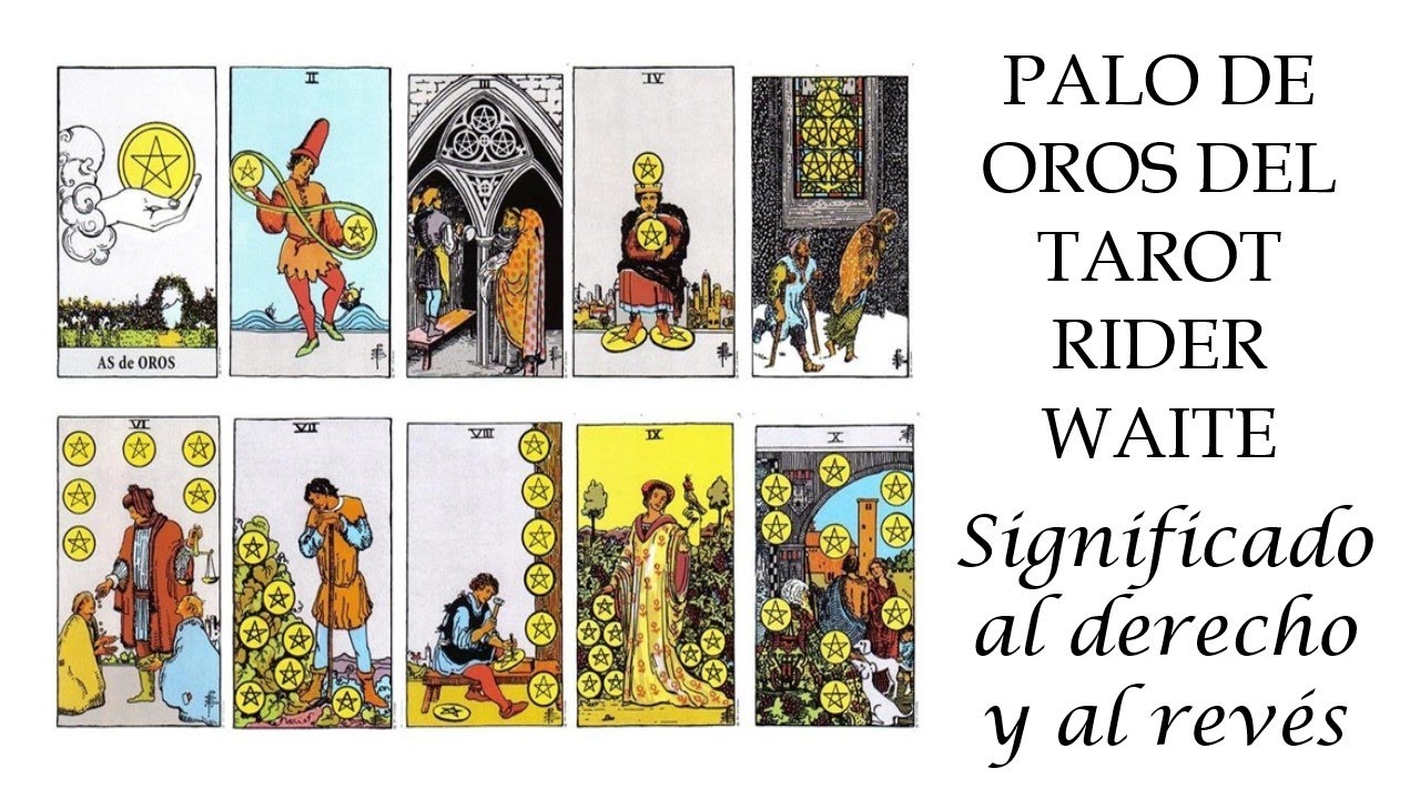 ARCANOS MENORES DEL TAROT RIDER WAITE- PALO DE OROS DEL 1 AL 10 ...