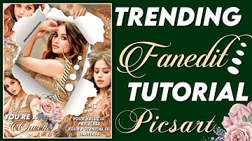 trending fanedit tutorial PicsArt|| complex edit tutorial || editing tutorial for fanpage