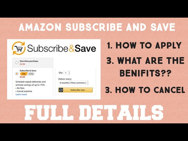 How to cancel or change your  Subscribe & Save orders