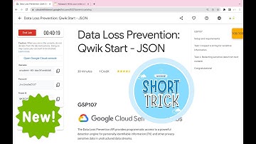 Data Loss Prevention: Qwik Start - JSON || #qwiklabs || #GSP107 ||  [With Explanation🗣️]