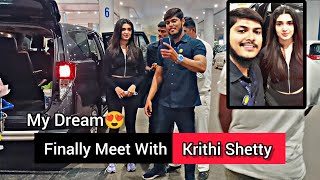 krithi shetty || Spotted At Hyderabad Airport|| #krithishetty #tollywood