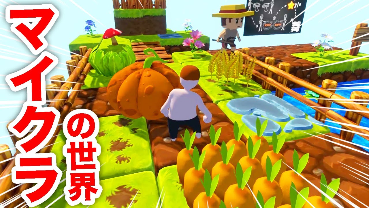 ふにゃふにゃ人間がマイクラの世界でサバイバル！？【ヒューマン