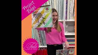 Celebrity Adorable Tula Pink Project bags! Between the Lines and Lemur Me Alone designs - SEW CUTE! #TulaPink Wealth