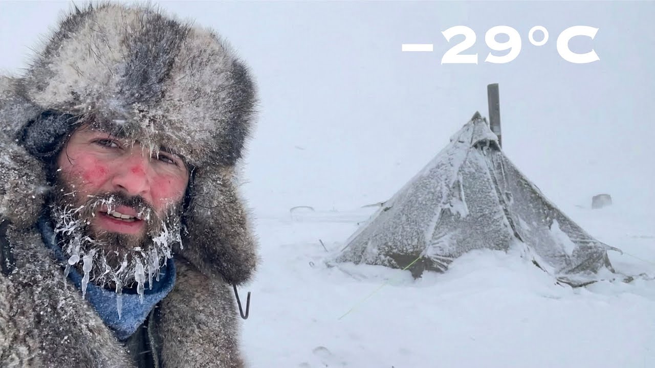 Can I Survive Alone in a −29°C Arctic Blizzard? | Hot Tent Extreme Survival