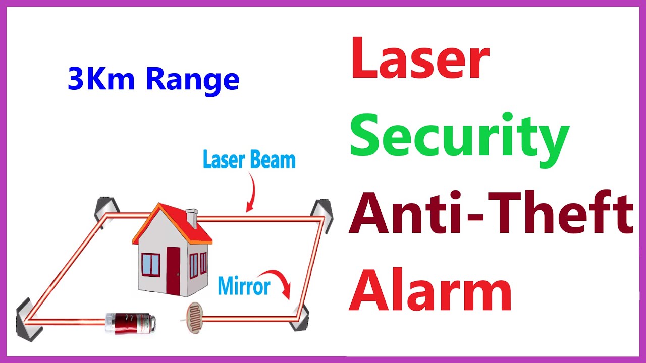 How to make Laser Security (Theft) Alarm 2 KM Range (Anti Theft