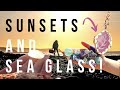 Sea glass hunting at sunset and making unique jewellery from our finds!
