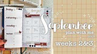 Planowanie 2.&3. Tygodnia Września 2023 | Bullet Journal | Jesień