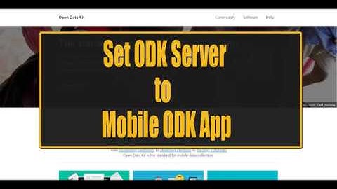 02. Set ODK server to mobile and test survey