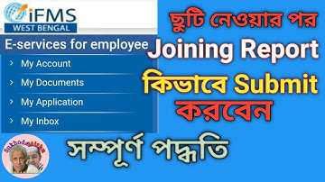 How to Apply Joining Report and Submit to HOO in WBIFMS