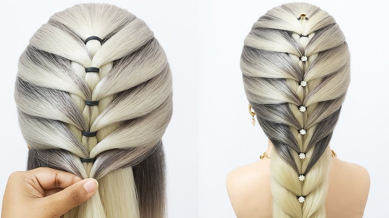 Easy Beautiful Hairstyle - Latest hairstyle for girls | Ponytail hairstyle | Party hairstyle