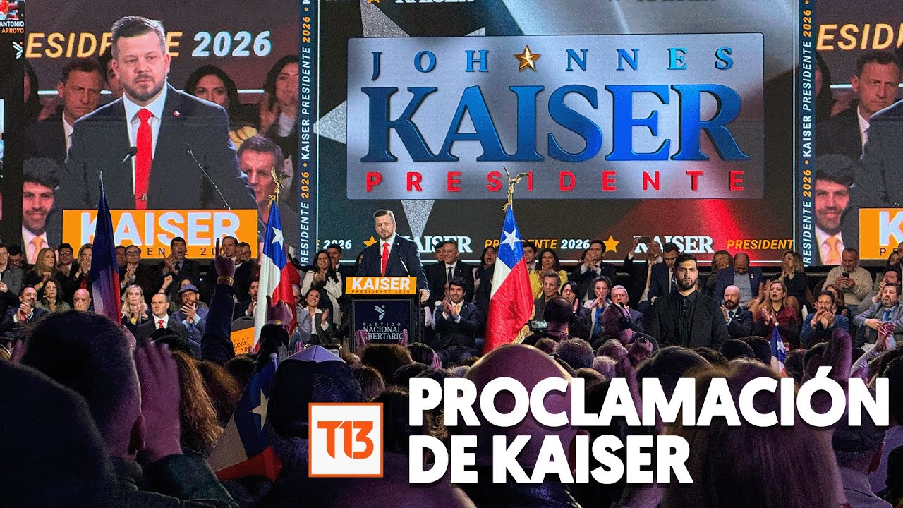 Johannes Kaiser proclamado candidato presidencial.