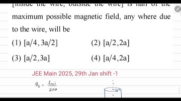 Consider a long straight wire of a circular cross-section ( radius a) carrying a steady current I. T