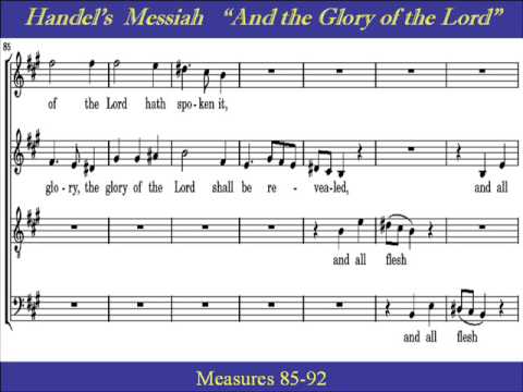 George Frideric Handel:And The Glory Of The Lord Lyrics