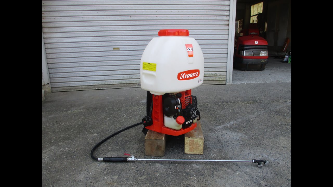 共立 背負式動力散布機 SHRE20B 液剤 20リッタータンク(55005511) 動作 
