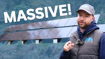 This Solar Setup Might Be Better Than Roof Panels... MASSIVE Ground Mount Solar PV Installation