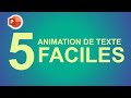 5 animations de texte faciles sur powerpoint