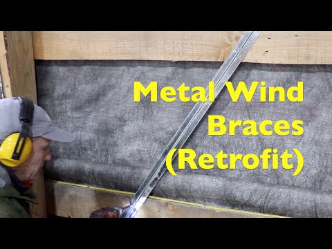 Metal Wind Brace Retrofit for My Post (Pole Barn) Frame Shop